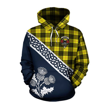 MacLeod (McLeod) Tartan Cotton Hoodie Featuring Thistle and Scotland Map