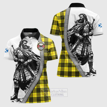 Tartan Vibes Clothing MacLeod (McLeod) Tartan Clan Crest Women's Polo Shirt with Highlander Warrior Celtic Style