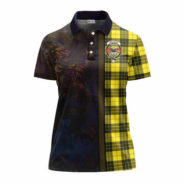 MacLeod (McLeod) Tartan Family Crest Women's Polo Shirt Alba Gu Brath Be Brave Lion Ancient Style