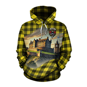 MacLeod (McLeod) Tartan Family Crest Cotton Hoodie with Scottish Ancient Castle Style