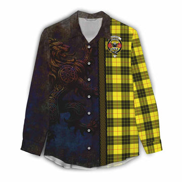 MacLeod (McLeod) Tartan Family Crest Women's Casual Shirt Alba Gu Brath Be Brave Lion Ancient Style