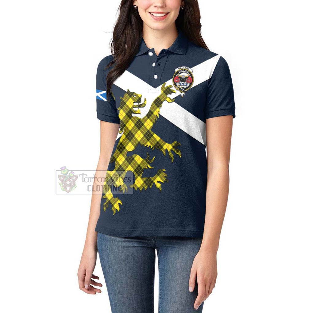Tartan Vibes Clothing MacLeod (McLeod) Tartan Lion Rampant Women's Polo Shirt – Proudly Display Your Heritage with Alba Gu Brath and Clan Name