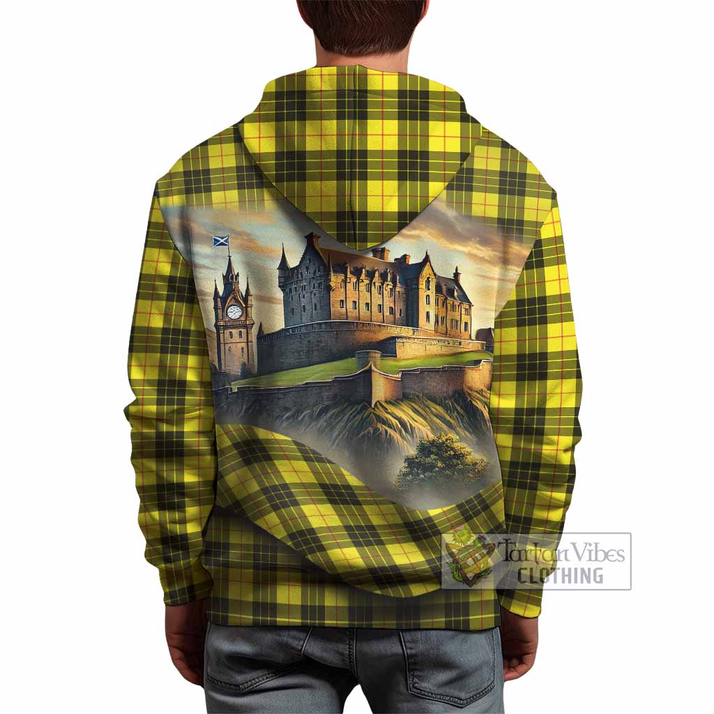 Tartan Vibes Clothing MacLeod (McLeod) Tartan Family Crest Hoodie with Scottish Ancient Castle Style