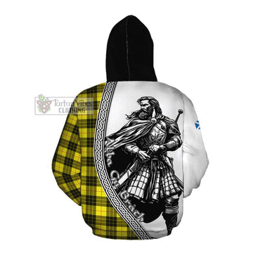 MacLeod (McLeod) Tartan Clan Crest Cotton Hoodie with Highlander Warrior Celtic Style
