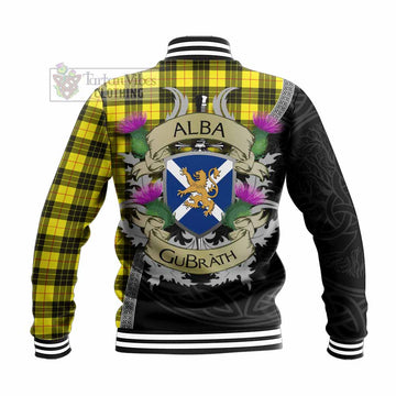 MacLeod (McLeod) Tartan Family Crest Baseball Jacket Lion Rampant Royal Thistle Shield Celtic Inspired