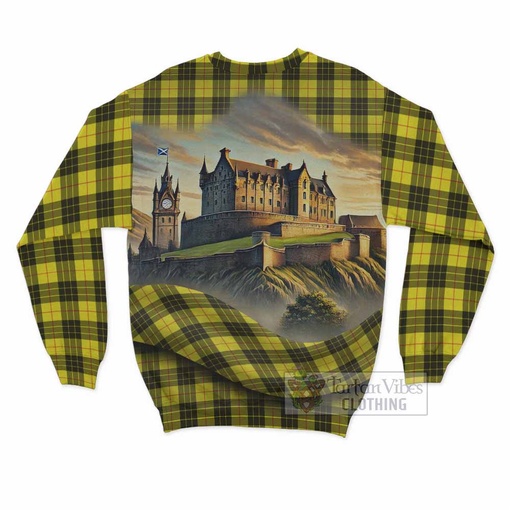 Tartan Vibes Clothing MacLeod (McLeod) Tartan Family Crest Sweatshirt with Scottish Ancient Castle Style