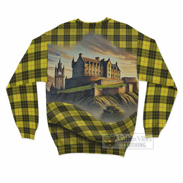 MacLeod (McLeod) Tartan Family Crest Sweatshirt with Scottish Ancient Castle Style