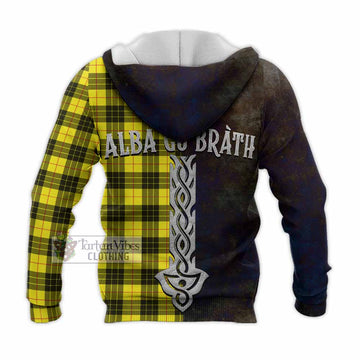 MacLeod (McLeod) Tartan Family Crest Knitted Hoodie Alba Gu Brath Be Brave Lion Ancient Style