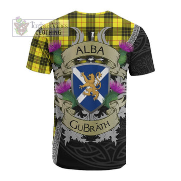MacLeod (McLeod) Tartan Family Crest Cotton T-shirt Lion Rampant Royal Thistle Shield Celtic Inspired