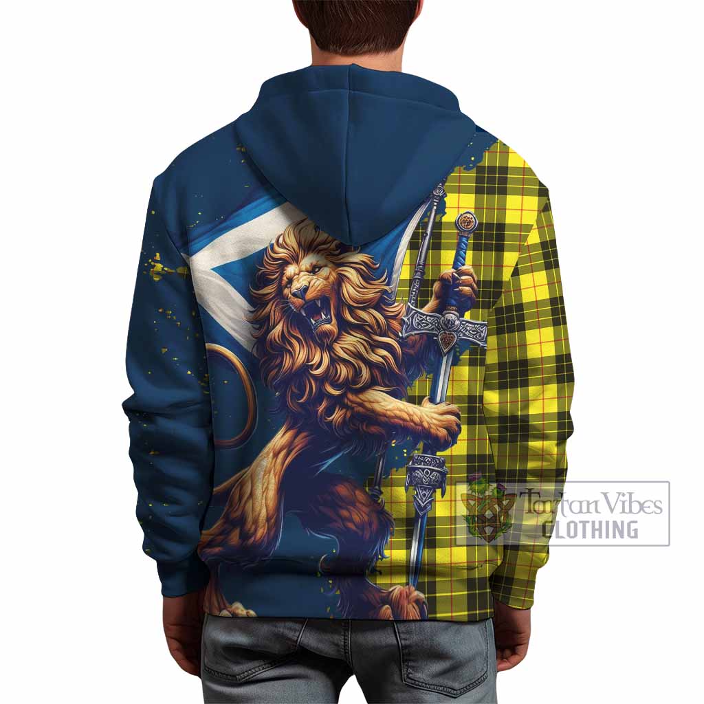 MacMaster (McMaster) Tartan Family Crest Hoodie with Scottish Majestic Lion - Tartan Vibes Clothing