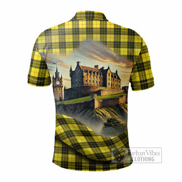 Tartan Vibes Clothing MacLeod (McLeod) Tartan Family Crest Polo Shirt with Scottish Ancient Castle Stype