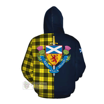 MacLeod (McLeod) Tartan Cotton Hoodie Alba with Scottish Lion Royal Arm Half Style