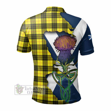 MacLeod (McLeod) Tartan Family Crest Polo Shirt Scottish Thistle Celtic Inspired