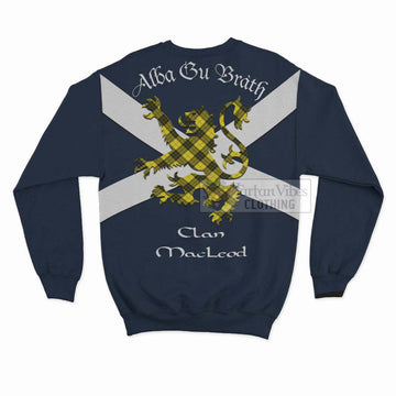 MacLeod (McLeod) Tartan Lion Rampant Sweatshirt Proudly Display Your Heritage with Alba Gu Brath and Clan Name