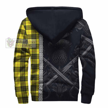 MacLeod (McLeod) Tartan Sherpa Hoodie with Family Crest Cross Sword Thistle Celtic Vibes