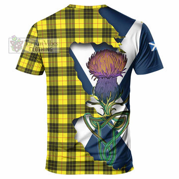 MacLeod (McLeod) Tartan Family Crest T-Shirt Scottish Thistle Celtic Inspired