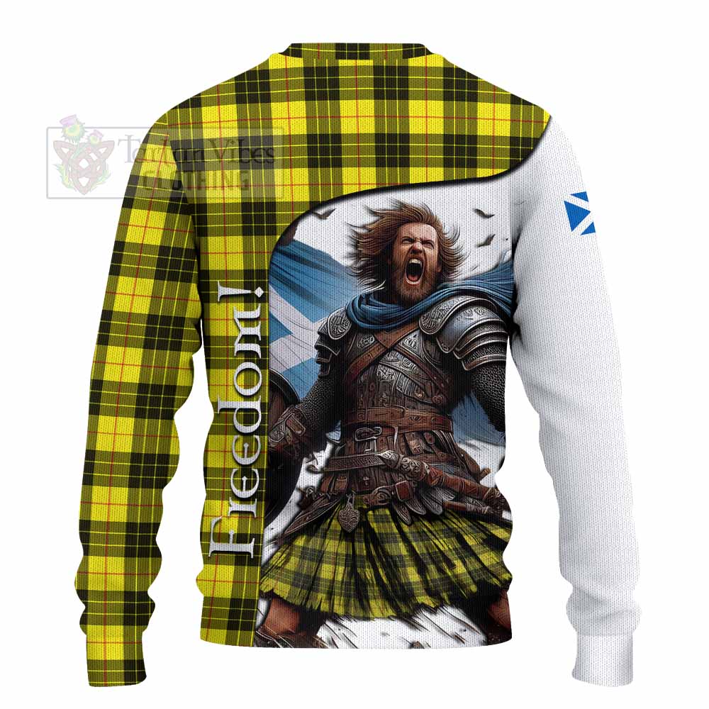 Tartan Vibes Clothing MacLeod (McLeod) Crest Tartan Knitted Sweater Inspired by the Freedom of Scottish Warrior