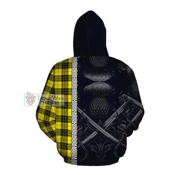 MacLeod (McLeod) Tartan Cotton Hoodie with Family Crest Cross Sword Thistle Celtic Vibes