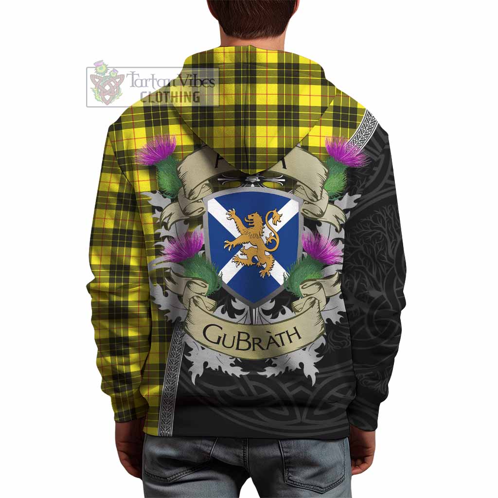 Tartan Vibes Clothing MacLeod (McLeod) Tartan Family Crest Hoodie Lion Rampant Royal Thistle Shield Celtic Inspired