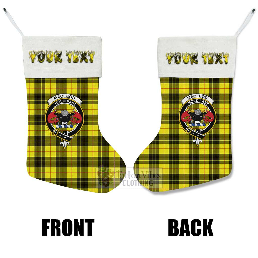 MacLeod (McLeod) Tartan Family Crest Christmas Stocking with Personalized Text - Tartan Vibes Clothing