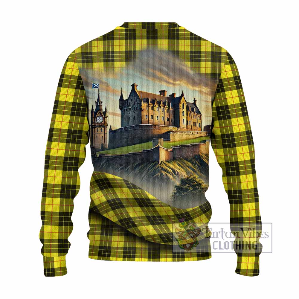 Tartan Vibes Clothing MacLeod (McLeod) Tartan Family Crest Knitted Sweater with Scottish Ancient Castle Style