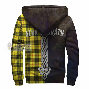MacLeod (McLeod) Tartan Family Crest Sherpa Hoodie Alba Gu Brath Be Brave Lion Ancient Style