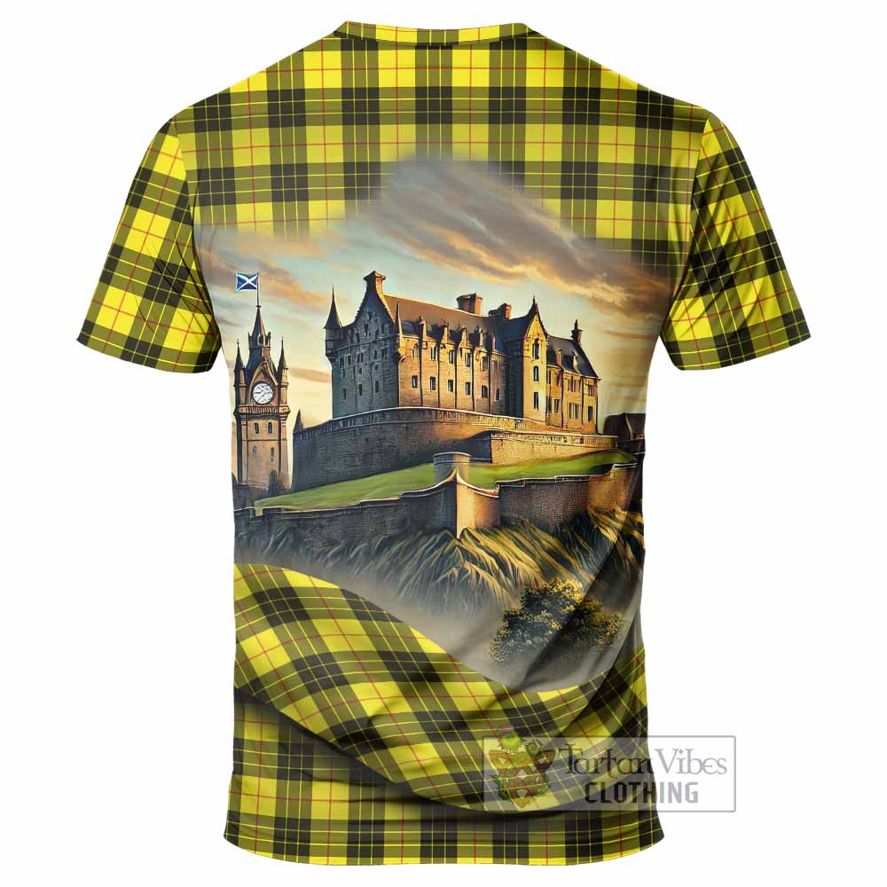 Tartan Vibes Clothing MacLeod (McLeod) Tartan Family Crest T-Shirt with Scottish Ancient Castle Stype