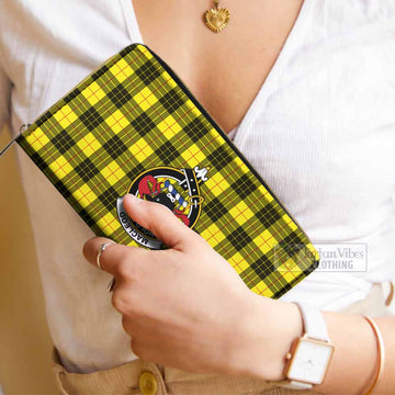 MacLeod (McLeod) Tartan Women's Leather Wallet with Family Crest