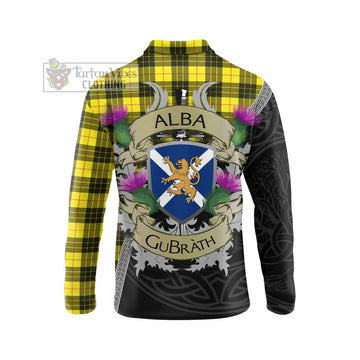 MacLeod (McLeod) Tartan Family Crest Long Sleeve Polo Shirt Lion Rampant Royal Thistle Shield Celtic Inspired