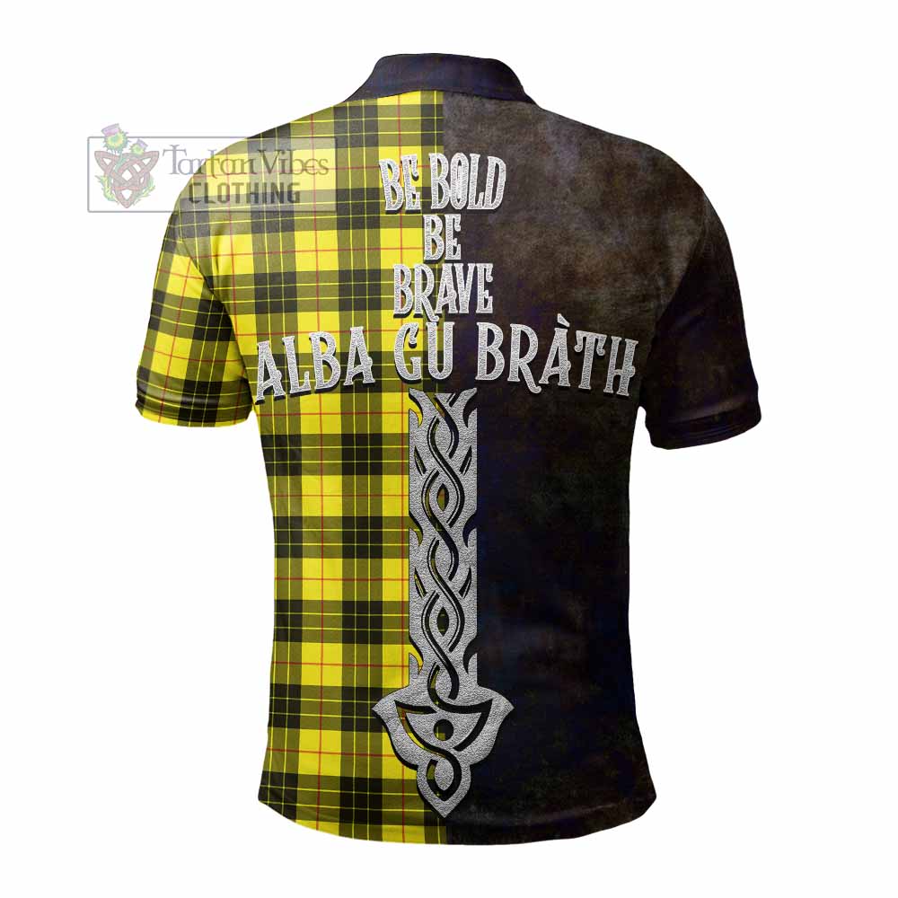 Tartan Vibes Clothing MacLeod (McLeod) Tartan Family Crest Polo Shirt Alba Gu Brath Be Brave Lion Ancient Style
