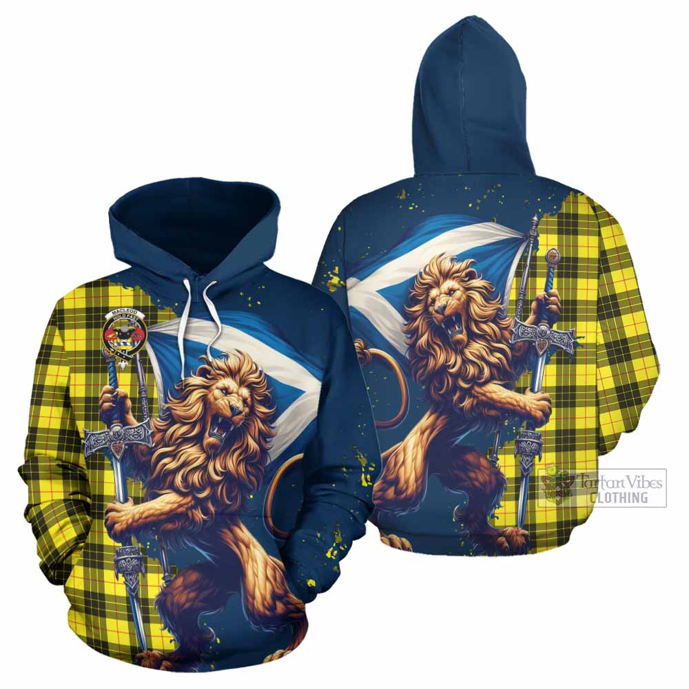 MacMaster (McMaster) Tartan Family Crest Hoodie with Scottish Majestic Lion - Tartan Vibes Clothing