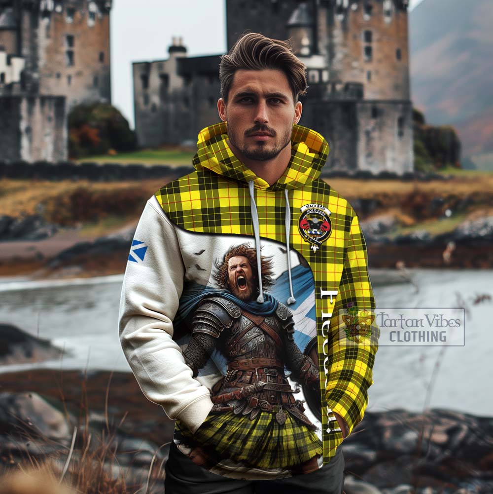 Tartan Vibes Clothing MacLeod (McLeod) Crest Tartan Cotton Hoodie Inspired by the Freedom of Scottish Warrior