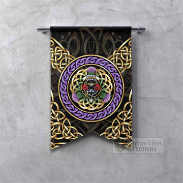 MacLeod (McLeod) Clan Crest Gonfalon Celtic Scottish Thistle