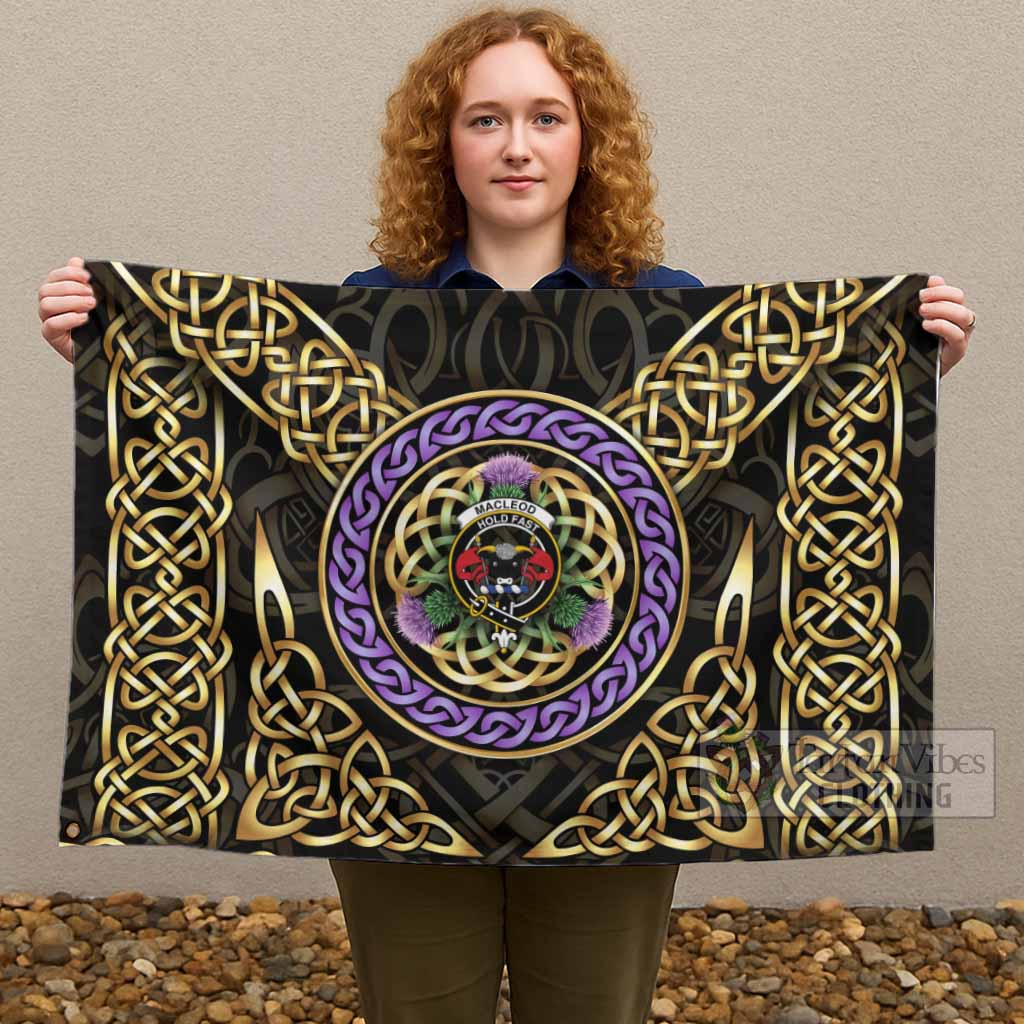 MacLeod (McLeod) Clan Crest House Flag Celtic Scottish Thistle - Tartan Vibes Clothing