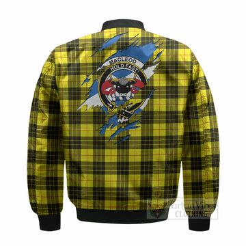 MacLeod (McLeod) Clan Crest In Me Tartan Bomber Jacket Scotland Flag Style