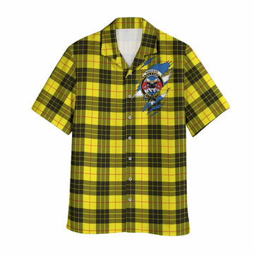 MacLeod (McLeod) Clan Crest In Me Tartan Hawaiian Shirt Scotland Flag Style