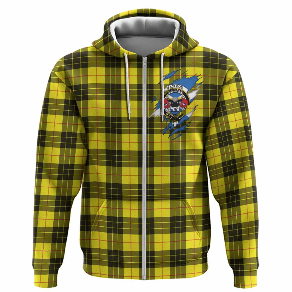 MacLeod (McLeod) Clan Crest In Me Tartan Hoodie Scotland Flag Style