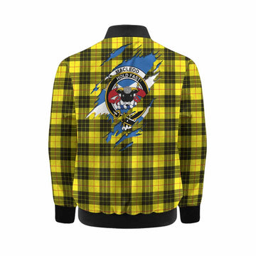 MacLeod (McLeod) Clan Crest In Me Tartan Kid Bomber Jacket Scotland Flag Style