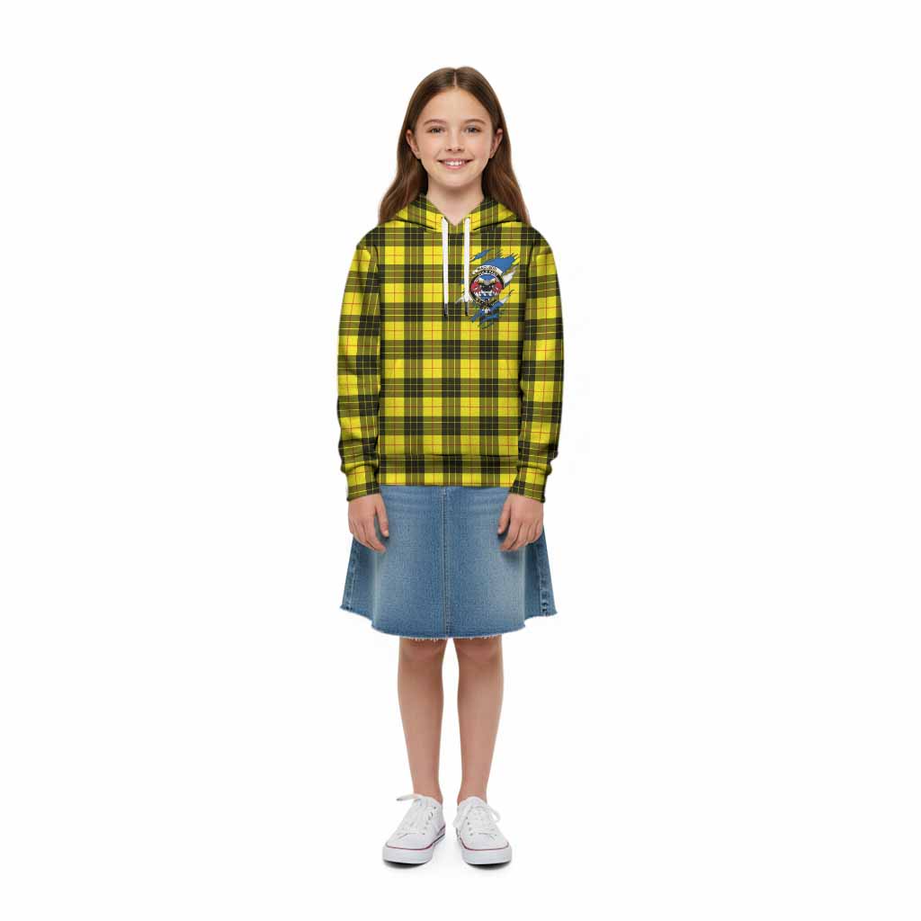 MacLeod (McLeod) Clan Crest In Me Tartan Kid Hoodie Scotland Flag Style