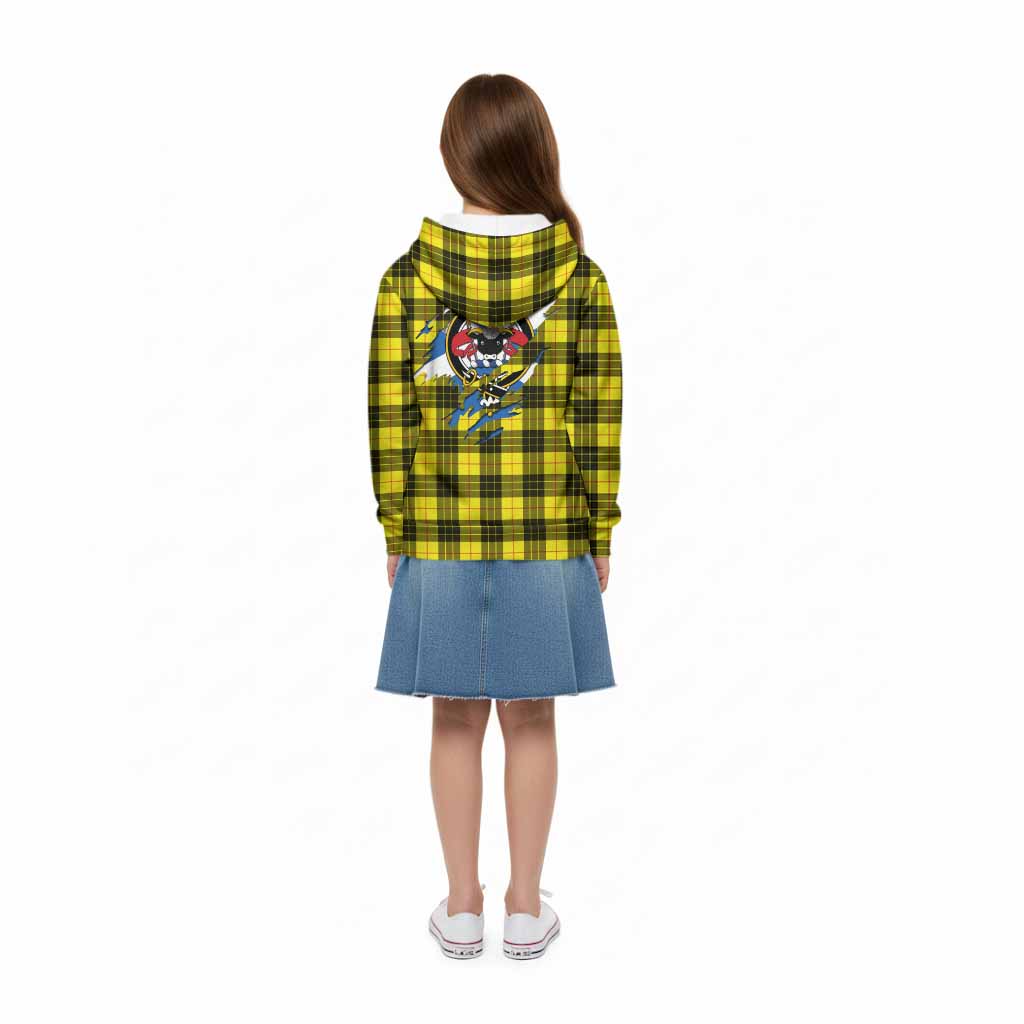 MacLeod (McLeod) Clan Crest In Me Tartan Kid Hoodie Scotland Flag Style