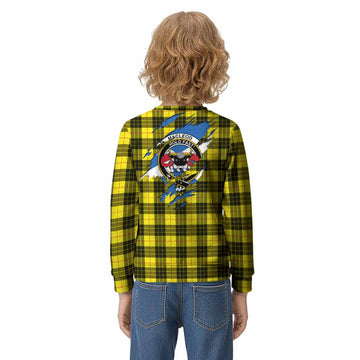 MacLeod (McLeod) Clan Crest In Me Tartan Kid Knitted Sweatshirt Scotland Flag Style