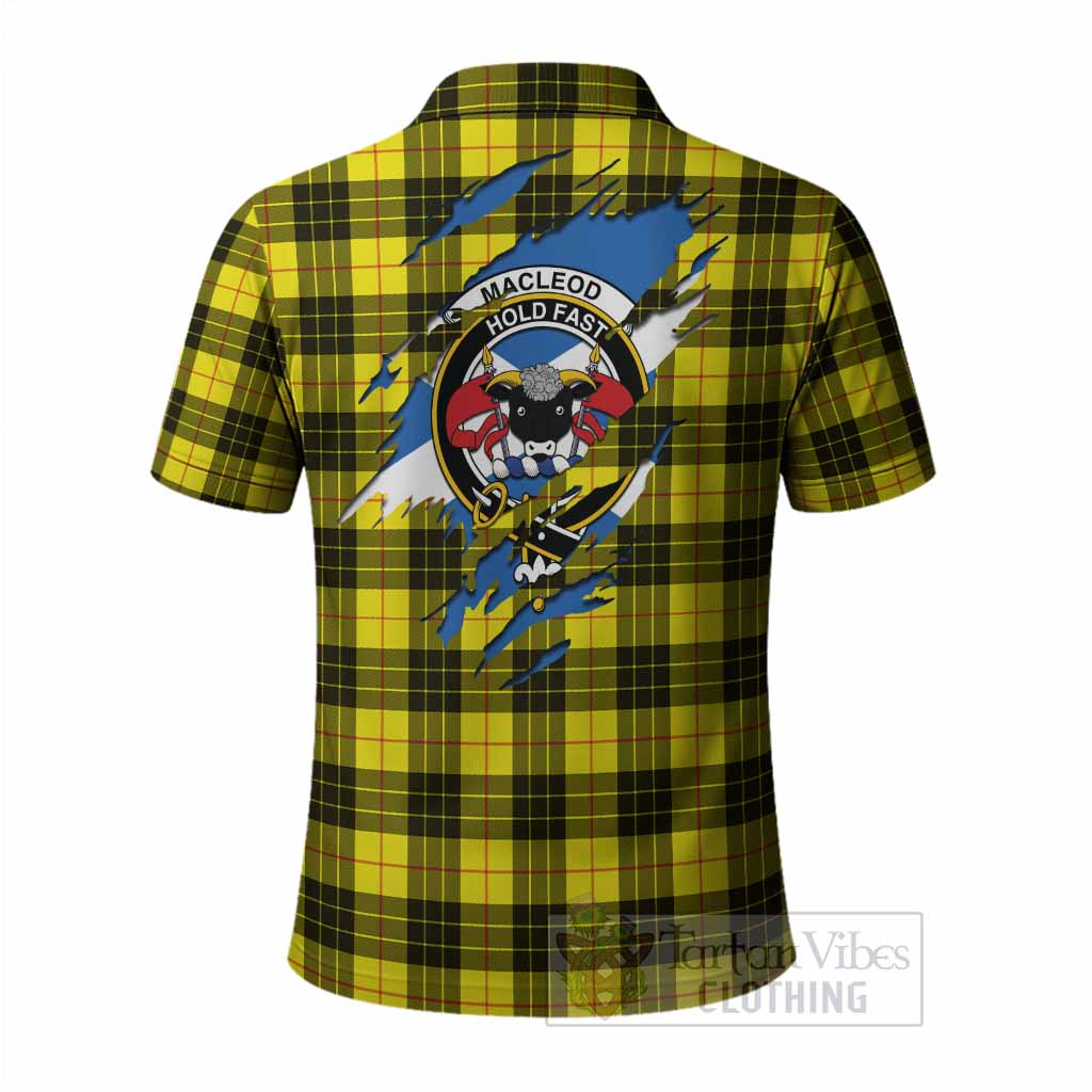 MacLeod (McLeod) Clan Crest In Me Tartan Polo Shirt Scotland Flag Style