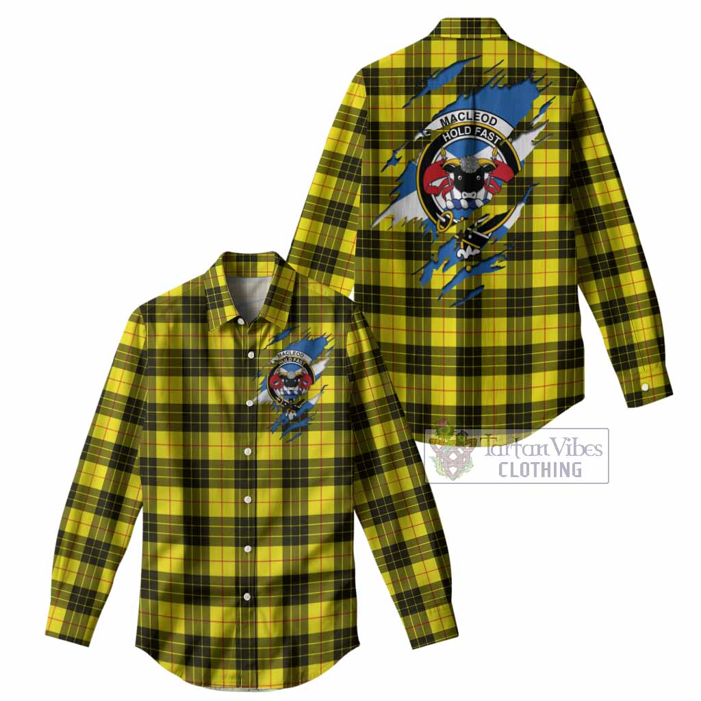 MacLeod (McLeod) Clan Crest In Me Tartan Women Casual Shirt Scotland Flag Style