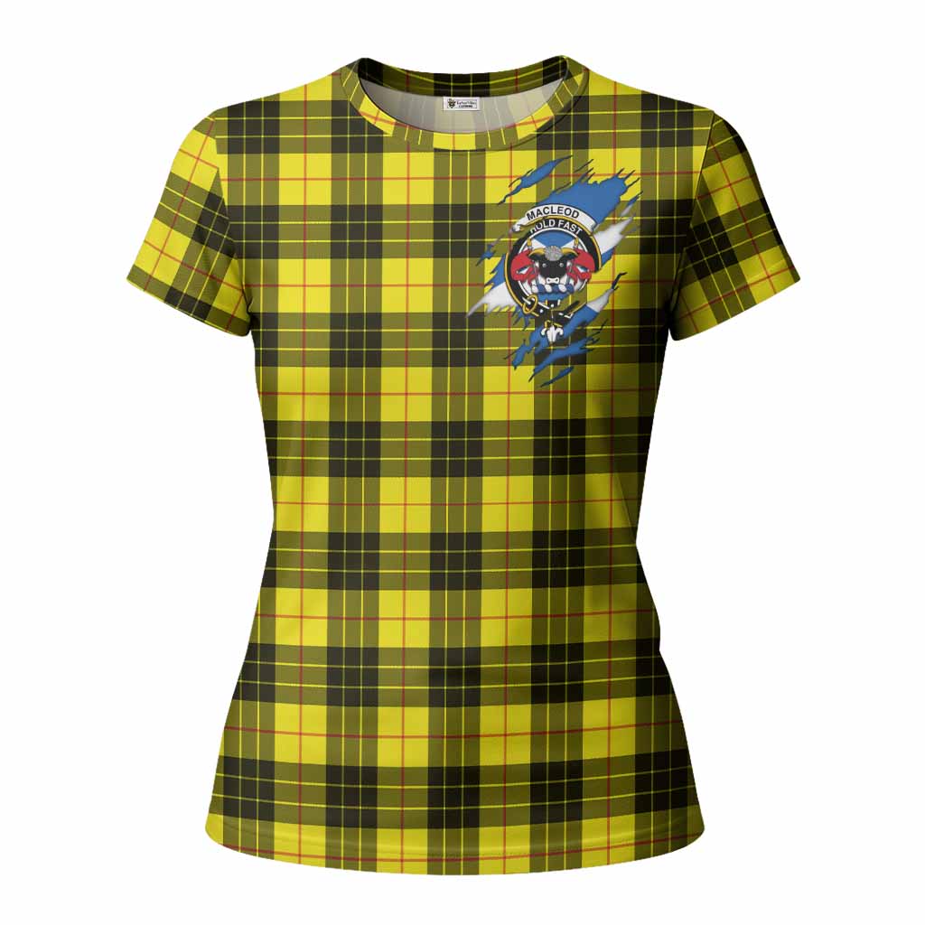 MacLeod (McLeod) Clan Crest In Me Tartan Women T shirt Scotland Flag Style