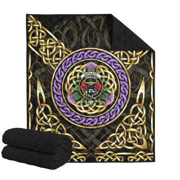 MacLeod (McLeod) Clan Crest Premium Quilt Celtic Scottish Thistle