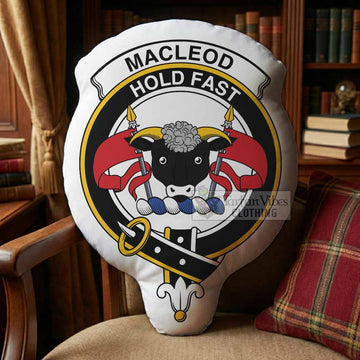 MacLeod (McLeod) Clan Crest Shaped Throw Pillow, Scottish Clan Badge Decorative Pillow