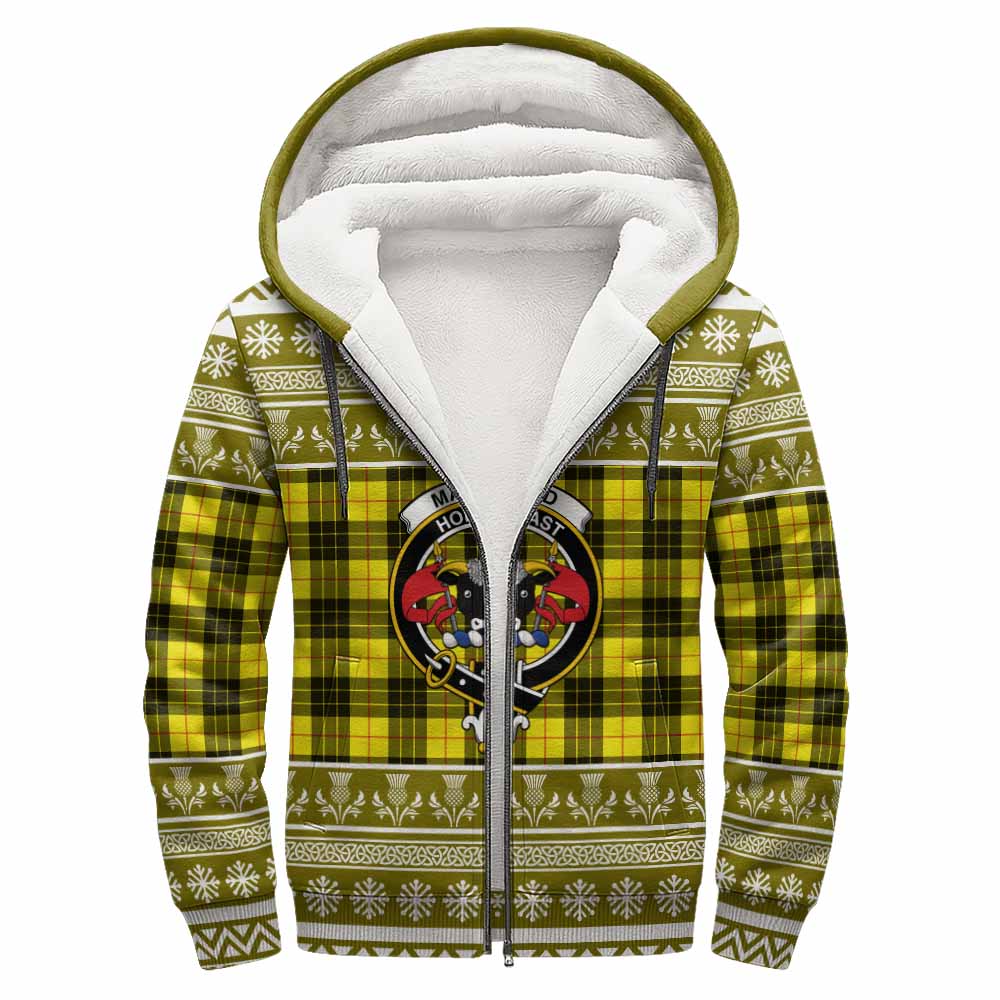 MacLeod (McLeod) Clan Tartan Christmas Fleece Hoodie with Family Crest - Tartan Vibes Clothing