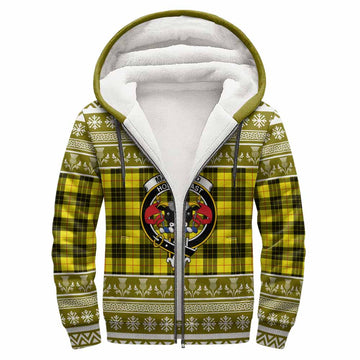 MacLeod (McLeod) Clan Tartan Christmas Fleece Hoodie with Family Crest