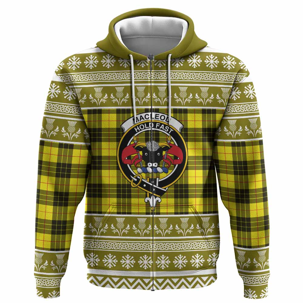 MacLeod (McLeod) Clan Tartan Christmas Hoodie with Family Crest - Tartan Vibes Clothing