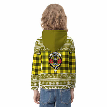 MacLeod (McLeod) Clan Tartan Christmas Kid Hoodie with Family Crest